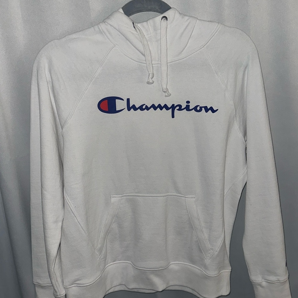White Champion hoodie